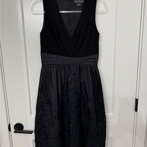 Jessica Howard Black Sleeveless V-Neck Midi Sundress
